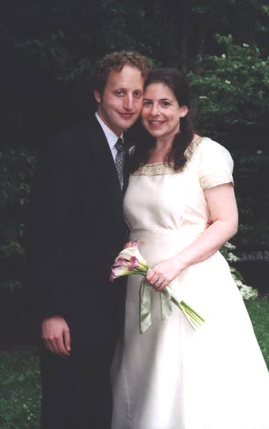 [Us, our wedding day.]